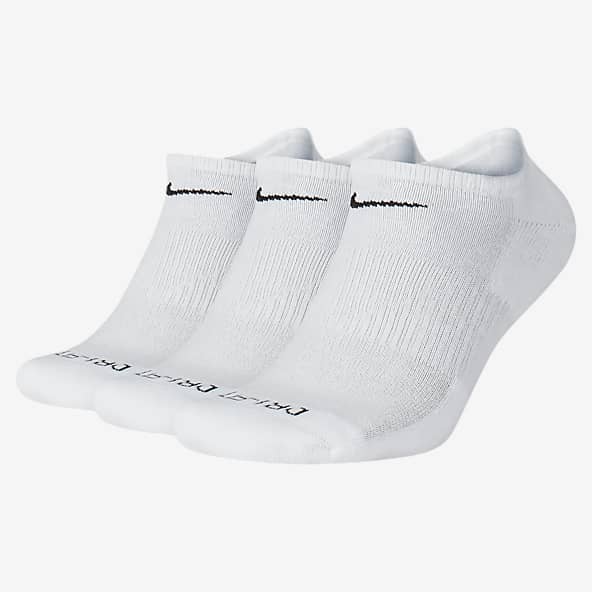 White Socks. Nike